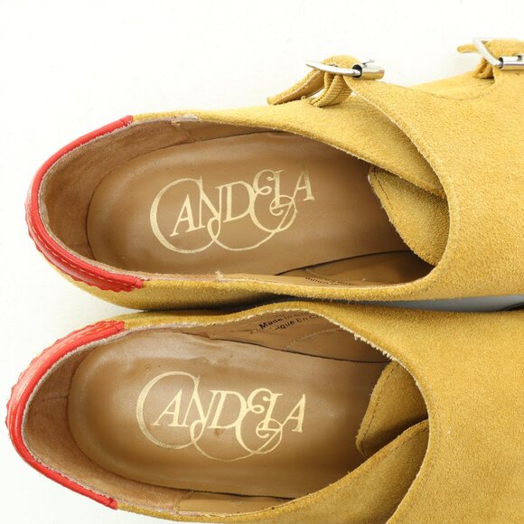 Andrea Women's Tan and Red Buckle Loafers - Picture 11 of 16